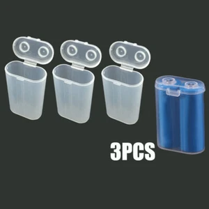 3Pc Battery Case Box Holders Waterproof Rechargeable Battery Container For 18650 - Zdjęcie 1 z 12