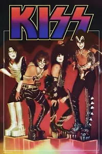 Foto póster Kiss 1977 Paul Stanley Gene Simmons Ace Frehley Peter Criss - Imagen 1 de 1
