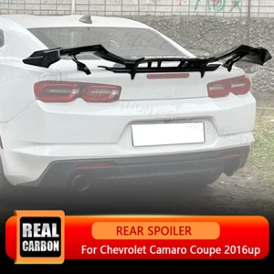 REAL CARBON Rear Trunk Spoiler Racing Wing For Chevrolet Camaro Coupe 2016-2024 - Bild 1 von 21