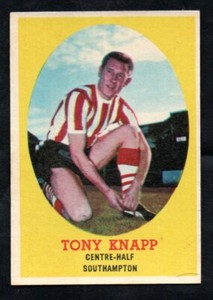 A&BC bubble gum Football Bazooka series SOUTHAMPTON Tony Knapp # 25