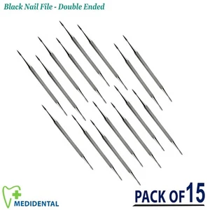 Set di 15 - Lima Unghie Chiropodi Podologia Nera Rimuovi Detriti Cura Mani e Piedi CE - Foto 1 di 4