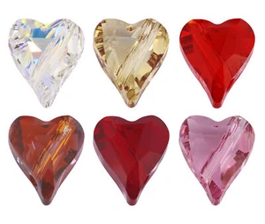 Cuentas de cristal corazón salvaje Superior PRIMERO 5743 12 mm * Muchos colores - Imagen 1 de 13