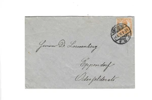 ALEMANIA 1917 Cubierta enviada a Eppendorf - falta solapa trasera - Imagen 1 de 2