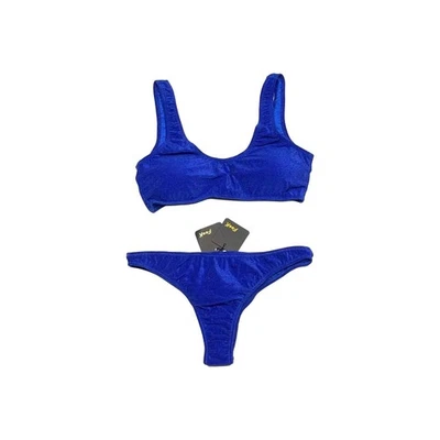 EFFEK F**K Costume 2 Due Pezzi Blu Americano Donna Mare Spiaggia taglia L - Immagine 1 di 4