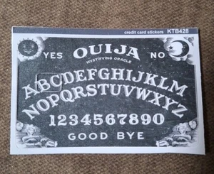 Ouija Board Themed Credit Debit Card Sticker Witchy Free Shipping - Picture 1 of 3