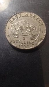 East Africa Shilling 1942 Type II Reverse, Small loop RARE COIN - Picture 1 of 2