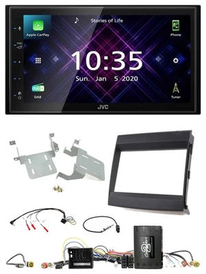 JVC DAB 2DIN Lenkrad Bluetooth USB Autoradio für Porsche Cayenne 11-16 Infoadapt - Bild 1 von 4