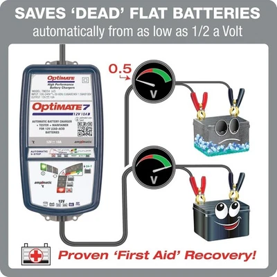 Optimate 7 AMPMATIC CHARGER 10AMP, 12V  TM254 - Image 1 of 4