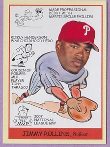 2009 Upper Deck Goudey SP stampa corta #281 Jimmy Rollins Philadelphia Phillies - Foto 1 di 2