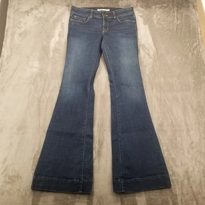 J Brand Womens Love Story Bell Bottom Jeans 30x34/Blue/Darkvint/Flared/72201C012 - Image 1 of 4