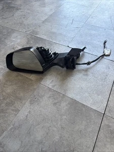 BLACK CHROME LEFT DRIVER SIDE MIRROR For 2017-2023 TESLA MODEL 3 - Picture 1 of 13