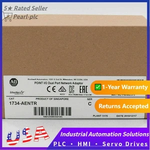 Factory Sealed AB 1734-AENTR /C Point I/O Dual Port Adaptor Module 1734AENTR - Picture 1 of 5