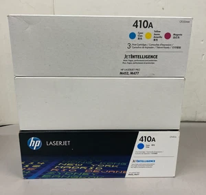 3 Toner d'origine HP C/Y/M 410A CE411AM CE412AM CE413AM jaune cyan magenta - NEUF - Photo 1/3
