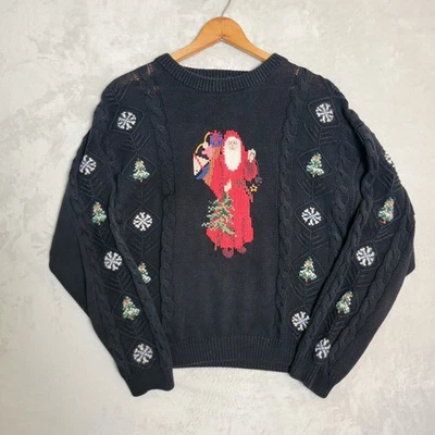 Suéter de Navidad Woolrich Años 90 De Colección Para Mujer Papá Noel Grande Gran Tamaño Abuela  Foto 1 de 4