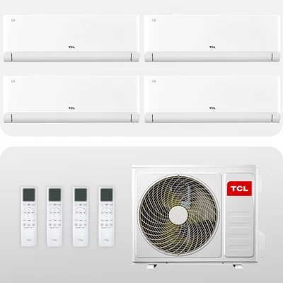 TCL Multisplit Klimaanlage Wandgerät 4 x 2,6 kW 9000 BTU BreezeIn + Wifi - Bild 1 von 4
