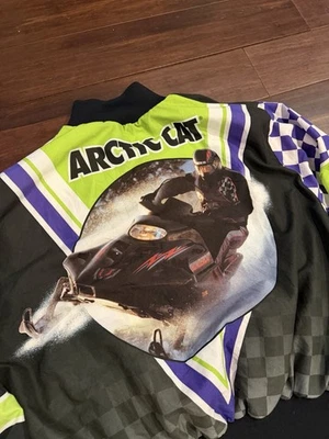 Chaqueta Universitaria De Colección Años 90 Arctic Cat Bounty Hunter 2XL Hecha en EE. UU. Moto de Nieve Foto 1 de 4