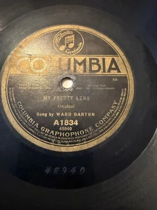 Columbia 78RPM Ward Barton IM DREAMING OF YOU MY PRETTY LENA A1834 Shellac - Picture 1 of 4