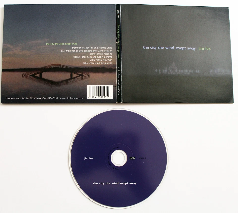 JIM FOX The City The Wind Swept Away CD 2004 Cold Blue Music DIGIPAK - Image 1 of 1