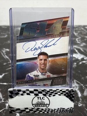 2023 Panini Prime Die Cut Number Signatures 1/10 Denny Hamlin #PNS-DHA Auto - Image 1 of 4