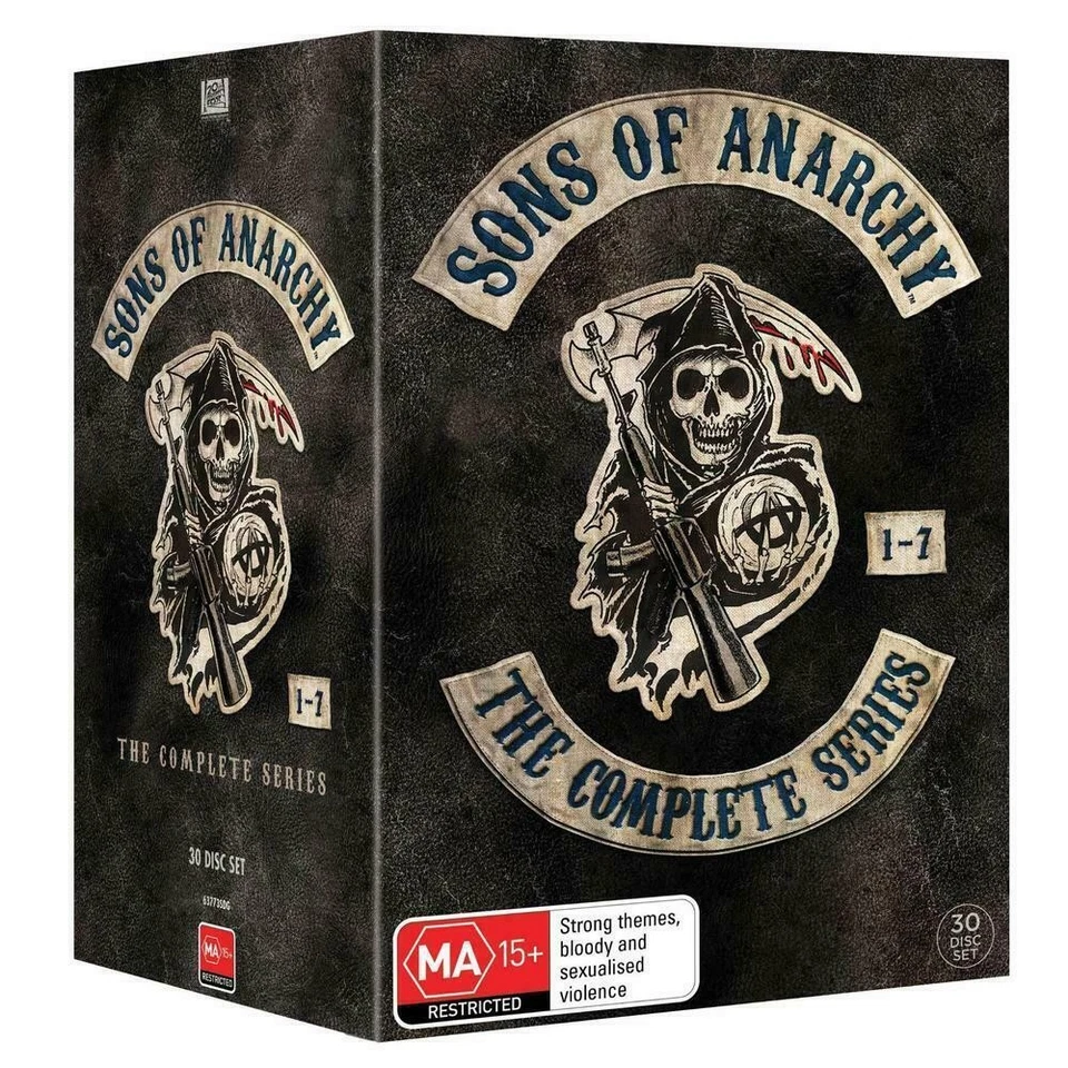 Sons of Anarchy: The Complete Series Season 1-7  DVD Region 4 Box Set Sealed New - image 1 of 1