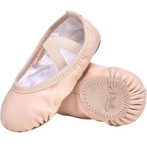 Ballet Dance Slipper Synthetic Leather Dance Shoes For Girl Kid Youth 3ML - Picture 1 of 7