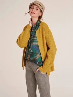 Strickjacke Gelb 36/38 linea TESINI Damen Cardigan offen UVP: 49,99€ 4.3981 - Bild 1 von 3