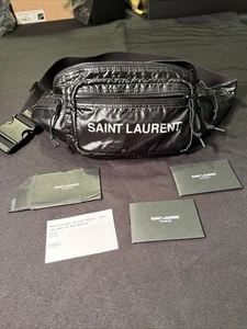 ANGEBOT! SAINT LAURENT YSL GLÄNZEND CROSSBODY SCHULTER BODY NUXX GÜRTELTASCHE AUTHENTISCH - Bild 1 von 24