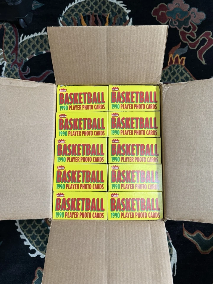 1990 Fleer Basketball Wax Box 36 Packs Factory Sealed Michael Jordan Case Fresh! - Image 1 of 4