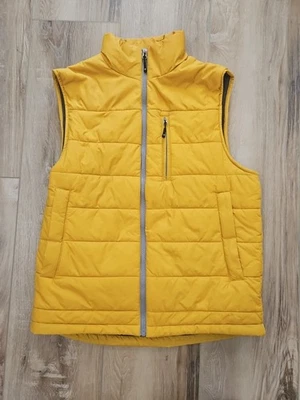 Solaris Men's Puffer Vest Size Medium Mustard - Image 1 of 4