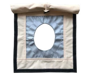 RXQNN Fire Retardant 4.5" Canvas Tent Stove Jack Kit with Rain Cover, Stove J... - Picture 1 of 9