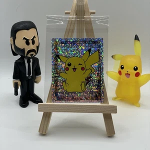 PEGATINA POKEMON HOLO FOIL MERLIN NINTENDO NÚMERO S6 SERIE 1 PIKACHU - Imagen 1 de 2