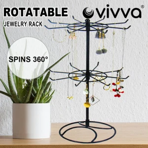 VIVVA 2Tier Earring Jewelry Necklace Display Rack Metal Stand Holder Organizer - Picture 1 of 10
