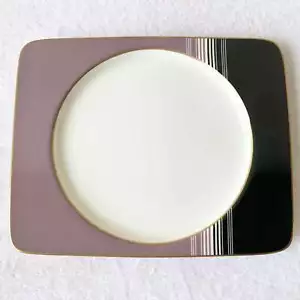 Piatto da portata viola postmoderno bianco e nero di Daniel Hechter - Foto 1 di 6