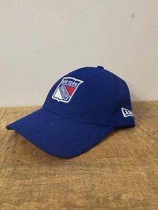 New York Rangers New Era 9FORTY NHL Hockey Hat Blue Adjustable Strapback Cap - Picture 1 of 7