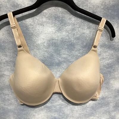 Warners Bra 40C Beige Underwire Smooth Cup High Sides Smooth Back - Image 1 of 4