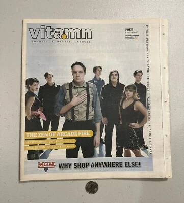 ARCADE Fire Cover & Story 2007 VITA.MN 杂志明尼阿波利斯获胜巴特勒霓虹圣经 — 第 1/2 张图片