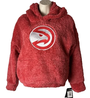 Outerstuff NBA Youth Girls Atlanta Hawks Influential Sherpa Hoodie , M (10-12) - Image 1 of 4