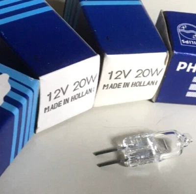 Bulb lamp 12V 20W x2 PHILIPS GU4 G4 2 pin halogen 300lm 2000+ hours ..... 41 - Image 1 of 2