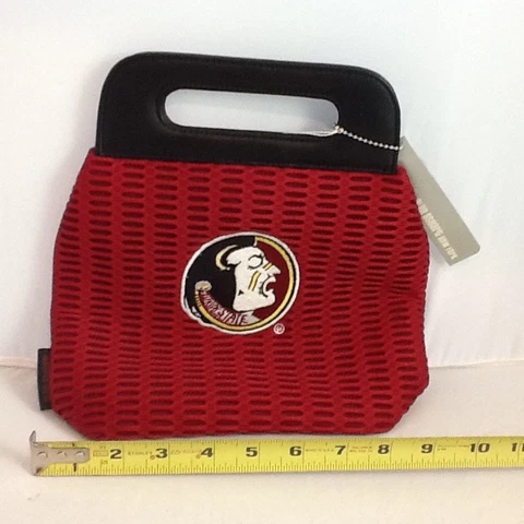 Florida State Seminoles FSU Alan Stuart small mesh purse bag tote embd NWT!! Cover