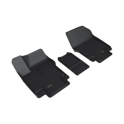 3D MAXpider  Black 1st Row 3 Piece Floor Liners for Hyundai Ioniq 5 - Изображение 1 из 4