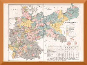 Deutsches Reich-Reichstagswahlen 1890-95 +Karte+ Fraktionen,Parteien,Wahlkreise - Bild 1 von 3