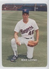 1987 Mother's Cookies Texas Rangers Stadium Giveaway Mike Loynd #21 Rookie RC