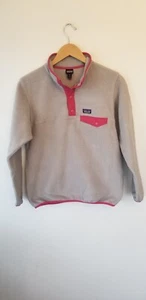 Patagonia Sweater Youth Xl 14 Synchilla Fleece T Snap Pullover Light - Picture 1 of 5