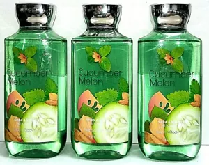3 Cucumber Melon Bath & Body Works Shower Gel 10 Fl Oz ea NEW! - Picture 1 of 2