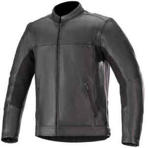 Alpinestars Topanga Motorcycle Motorbike Leather Jacket Black
