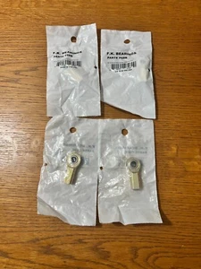 F.K. Bearings F6SB Bronze Rod End Bearing ⅜ x ⅜ NEW Lot of 4 - Picture 1 of 2