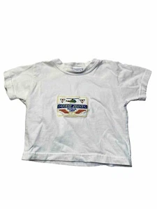 Vintage Guess T Shirt Kids 3Y White Graphic Logo Short Sleeves Crew Retro 90s - Picture 1 of 6