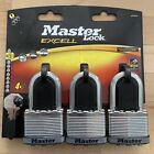 Master Lock Excell Padlock 3 Pack All Same Key Laminated Very High Security 50mm