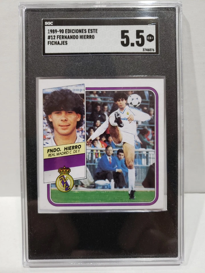 1989-1990 Ediciones Este Fernando Hierro Real Madrid Fichajes No12 SGC 5.5 Испания - Изображение 1 из 2