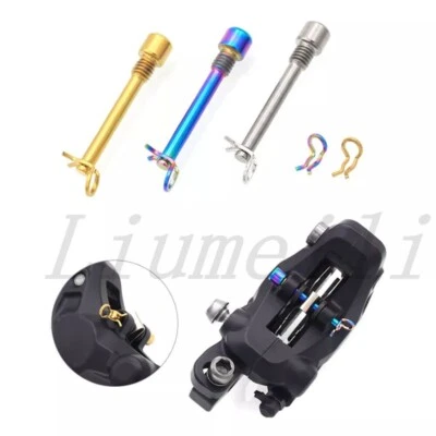 Bicycle Hydraulic Disc Brake Pad Bolts M4 Super Light Caliper Screws Retainer - Image 1 of 4
